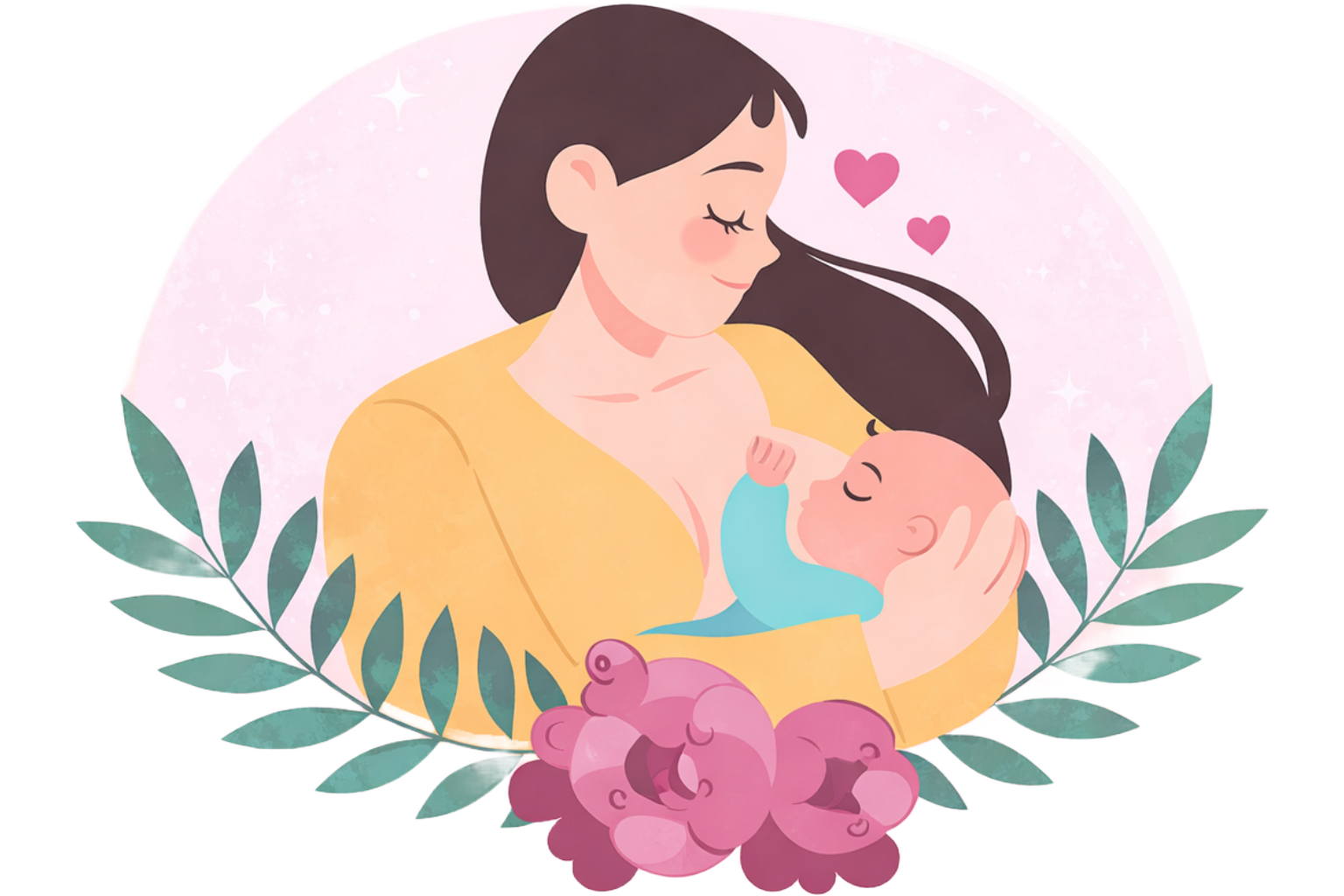 Matka karmiąca piersią dziecko